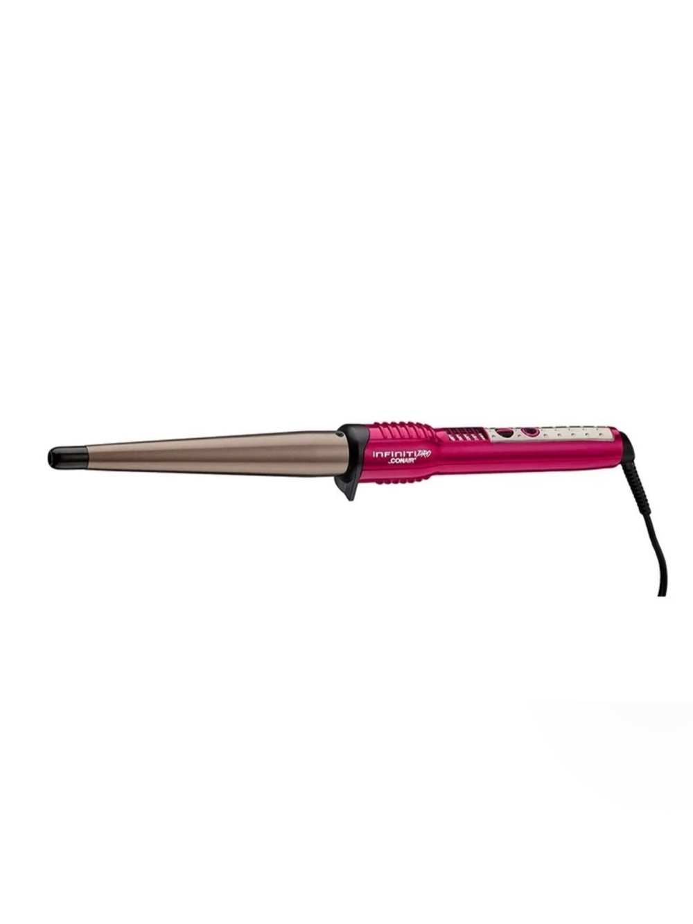 Conair InfinitiPRO Tourmaline Ceramic Tapered Curling Wand - Pink/Gold